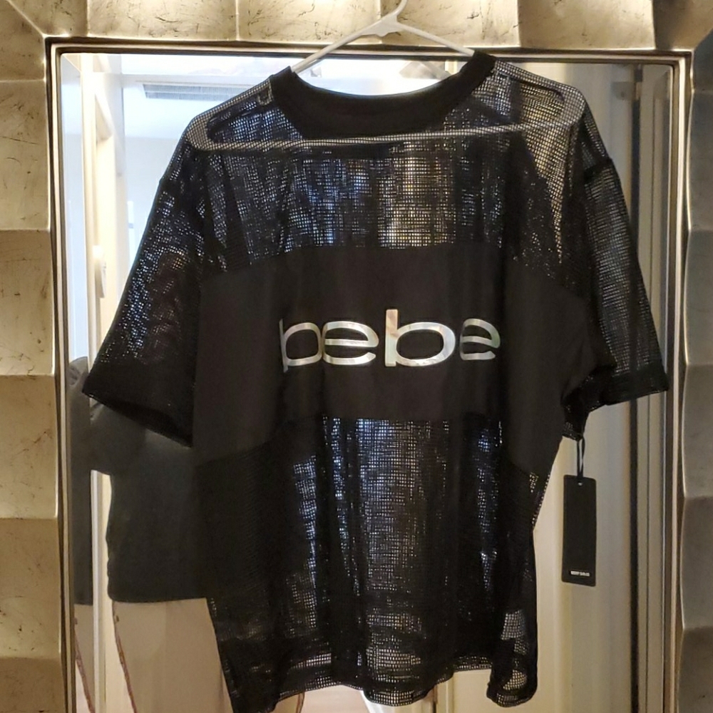 BEBE mesh shirt